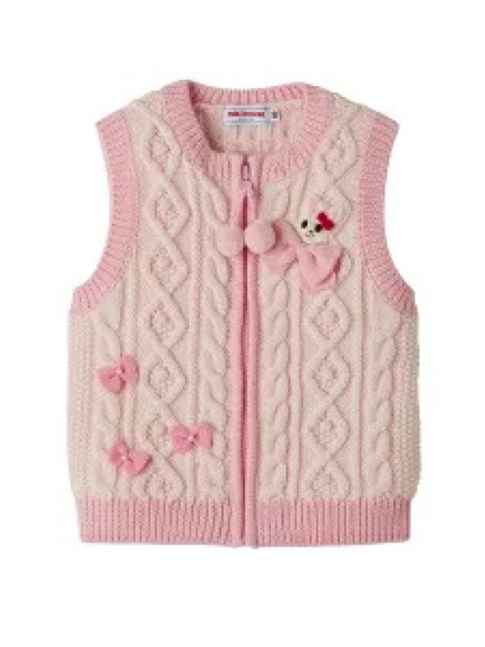 Miki House kids’ wool knit vest, size 100